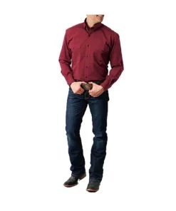 Roper Men's Red Button Down Shirt