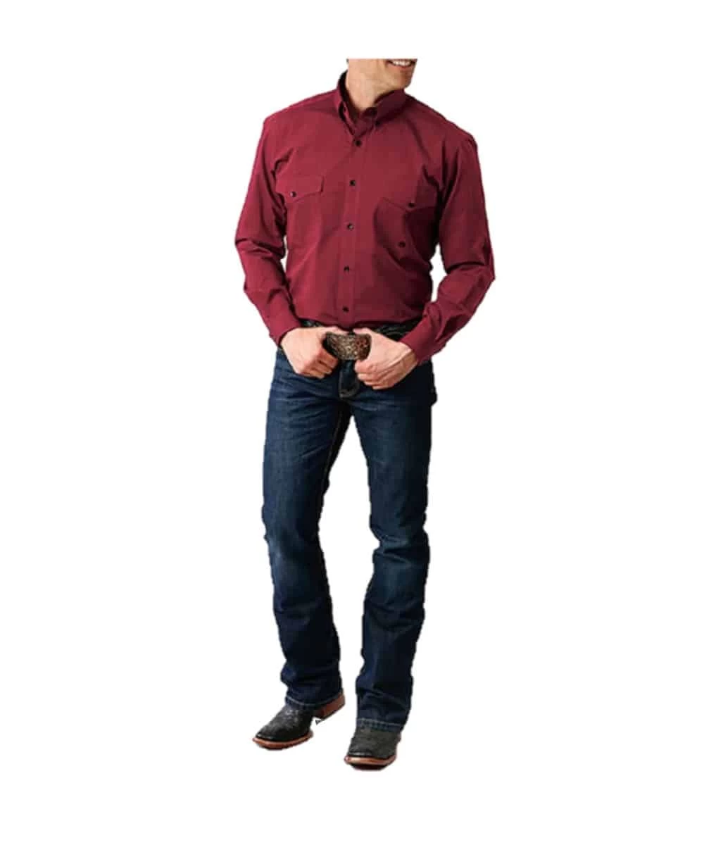 Roper Men's Red Button Down Shirt