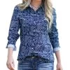Tin Haul Women's Lucky Paisley Snap Shirt