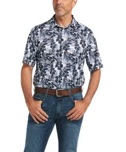 Ariat Men's Tropical Print Polo Shirt
