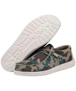 Hey Dude Men's Safari Camo Wally Sox Shoe