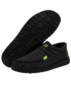 Hey Dude Men's Neon Lime Wally Sox Shoe