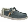 Hey Dude Men's Natural Teal Wally Linen Shoe