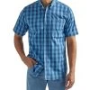 Wrangler Men's Rugged Wear Plaid Button Down Shirt
