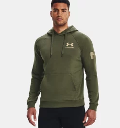 Under Armour Men's Green Freedom Flag Hoodie