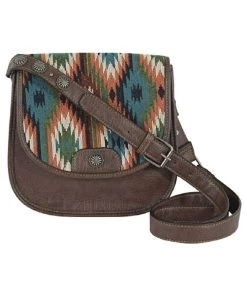Trenditions Women's Justin Aztec Jacquard Saddle Bag