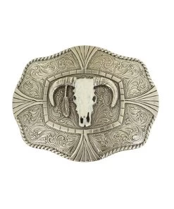M&F Western Men's Nocona Steer Skull Buckle