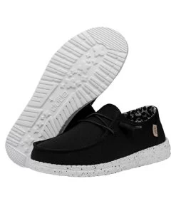 Hey Dude Women's Black Odyssey Wendy Wide Shoe