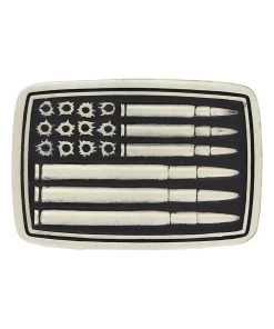 Montana Silversmiths Bullet Flag Attitude Buckle