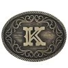 Montana Silversmiths Initial K Attitude Buckle