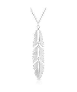 Montana Silversmiths Women's Freedom Feather Necklace