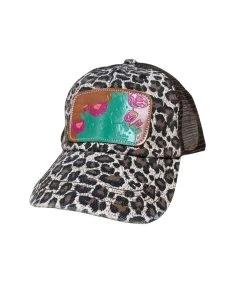McIntire Saddlery Women's Leopard Cap