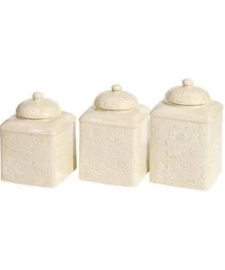 HiEnd Accents Savannah 3 Pc Canister Set