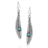 Montana Silversmiths Women's Solo Flight Feather Earrings