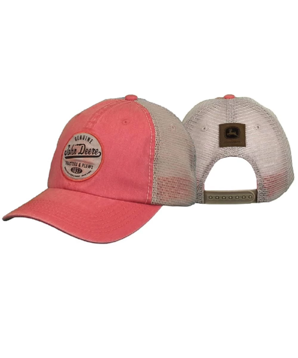 John Deere Women's Ivory Patch Logo Cap