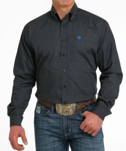 Cinch Men's Big & Tall Geo Print Button Down Shirt