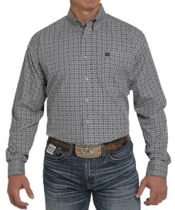 Cinch Men's Medallion Print Button Down Western Shirt