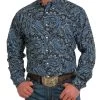 Cinch Men's Paisley Button Down Shirt