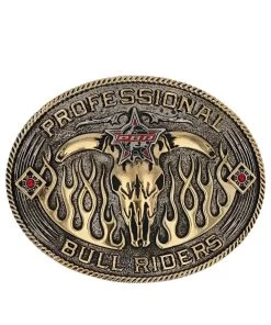 Montana Silversmiths PBR Open Flames Buckle