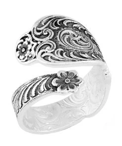Montana Silversmiths Heirloom Spoon Open Ring