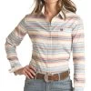 Panhandle Women's Striped Button Down Shirt