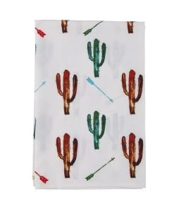 HiEnd Accents Southwestern Cactus Tea Towel