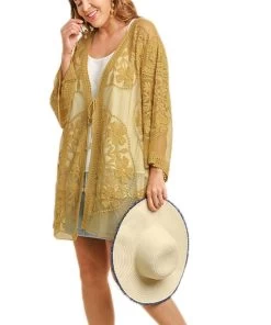 Umgee Women's Floral Lace Kimono
