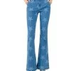 Miss Me Women's Star Print Flare Jean