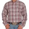 Cinch Men's Plaid Button Down Shirt