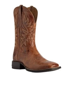 Ariat Men's Brander Dark Tan Wide Square Toe Boot