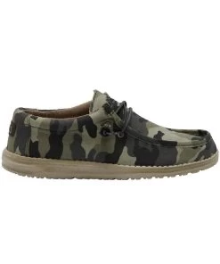 Hey Dude Men's Camo Wally Canvas Shoe