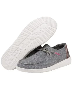 Hey Dude Women's Black Confetti Wendy Canvas Shoe