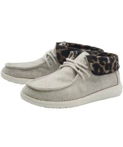 Hey Dude Women's Cream Cheetah Britt Shoe