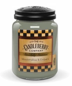 Candleberry Marshmallow & Embers Large Scented Candle Jar