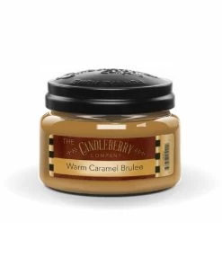 Candleberry Warm Caramel Brulee Small Scented Candle Jar