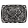 Montana Silversmiths Men's Classic Antiqued Tied At The Corners Attitude Buckle With Soaring Eagle