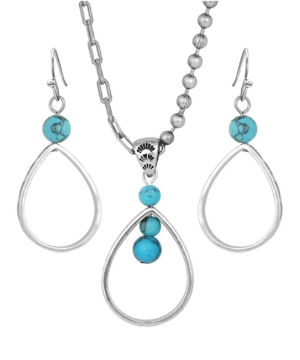 Montana Silversmiths Women's Down To Earth Teardrop Jewelry Set