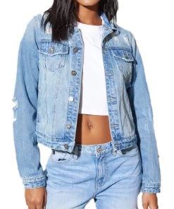 Kancan Women's Kellie Denim Jacket