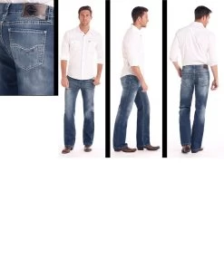 Rock & Roll Cowboy Men's Reflex Pistol Jean