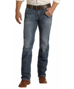 Rock & Roll Cowboy Men's Reflex Stretch Straight Leg Jean