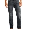 Rock & Roll Cowboy Men's Slim Fit Stretch Straight Boot Cut Jean
