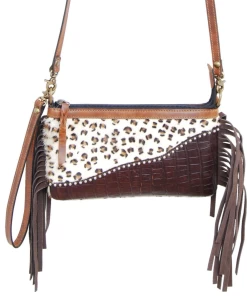 Rafter T Ranch Women's Leopard & Crossbody Purse/Wristlet