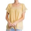 Easel Women's Textured Buttermilk Tunic