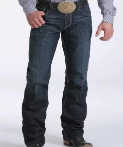 Cinch Men's Carter 2.4 Dark Rinse Performance Denim Jean