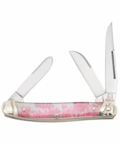 Rough Ryder Wild Flowers Pink Tulips Knife